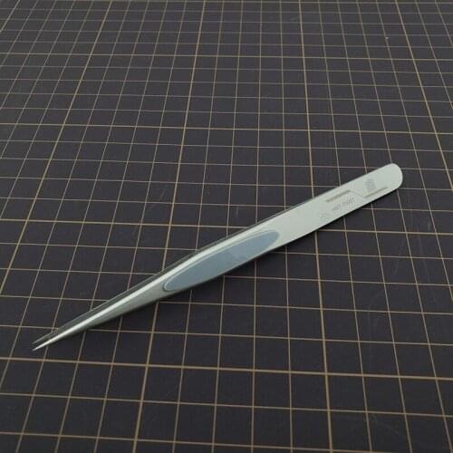 HSIANG Model Tool Stainless Steel Anti-slip Frosted Tweezers Straight/Curved Tweezer Model Assistance Tool #15020