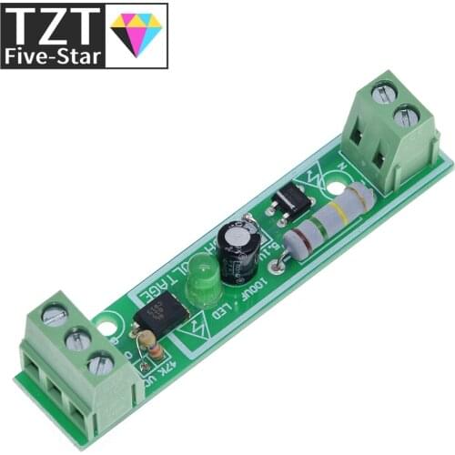 TZT 1-Bit AC 220V Optocoupler Isolation Module Voltage Detect Board Adaptive 3-5V For PLC Isolamento Fotoaccoppiatore Module