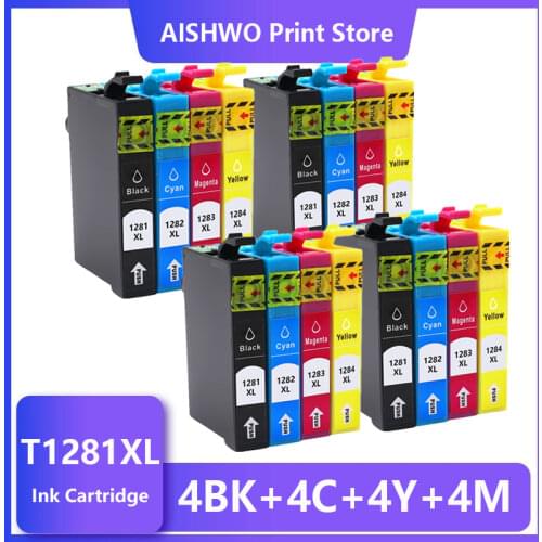 ASW T1281 Refillable Ink Cartridge For Epson S22 SX125 SX130 SX235W SX420W SX440W SX430W SX425W SX435W SX438 SX445W BX305F SX230
