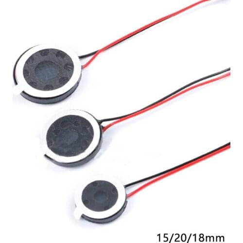 Round 8 Ohm 1W Speaker 8ohm 15MM/18MM/20MM Loud Speakers Mobile Phone Small Loudspeaker Audio