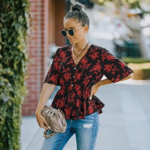 Madjtlqy Printed Blouses