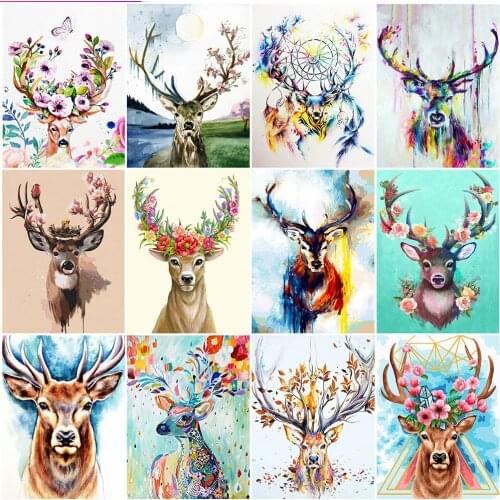 MomoArt 5D DIY Diamond Embroidery Deer Sale Full Square Round Diamond Painting Animal New Arrival Mosaic Flower Kits Wall Art