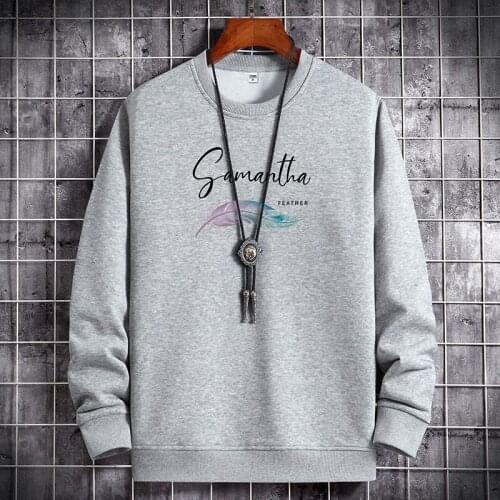 2021 Spring Autumn Fashion Print Sweatshirts Hoodies Men Hip Hop Loose Long Sleeve Casual Sweatshirt Mens Streetwear Clothes