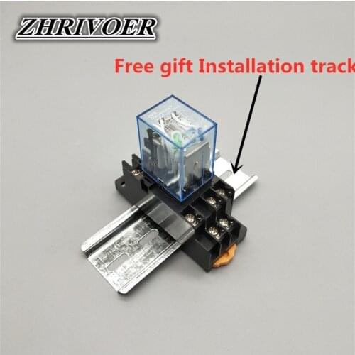 MY3P HH53P MY3NJ Relay Coil General DPDT Micro Mini Electromagnetic Relay Switch with Socket Base LED AC 110V 220V DC 12V 24V