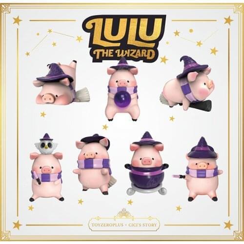 Original Anime LULU Pig Magic Series Blind Box Guess Bag Action Figure Toys Kawaii Desktop Model Doll Girlfriend Gift Collection