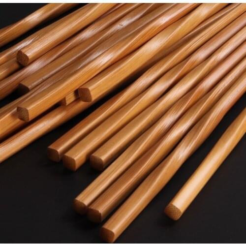 Natural Bamboo Reusable Food Stick Tableware Popular Healthy Carbonization Wood Chopsticks High Quality Handmade 1000 Pair