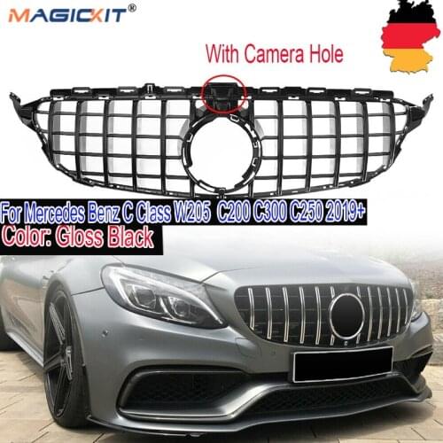MagicKit W205 GTR Style Front Grill Grille For Mercedes Benz C Class C200 C300 C250 2019