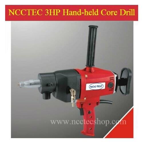 6.4'' 159mm NCCTEC Diamond Hand-held drilling machine FREE shipping | concrete wall engineering wet core power drill | 2200W 3HP