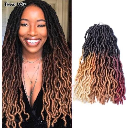 Synthetic Gypsy Wavy Faux Locs Curly Hair For Black Women 14inch Crochet Braiding Hair Pre Stret Extension High Tempeature Wire