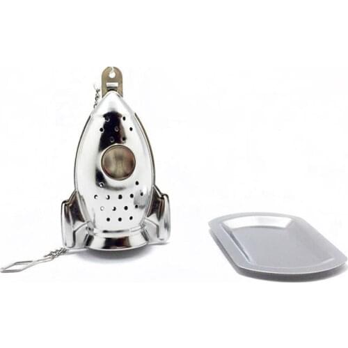 Stainless Steel Tea Strainer Creative Rocket Tea Infuser Filter for Loose Tea Leaf Herbal Tea Accessories 100pcs SN3923