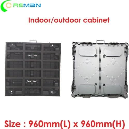 Coreman Outdoor advertising led display screen cabinet 96x96cm , 320x320 320x160 front rear access led module cabinet frame