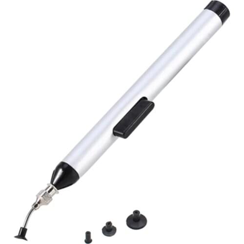 IC SMD SMT Vacuum Sucking Suction Pen Sucker Pick Up Tool Solder Desoldering IC Easy Picker Hand Tool with 3 Suction Headers