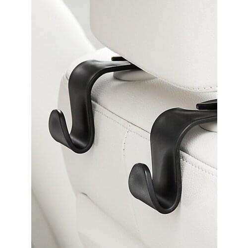 1pcs Universal Car Headrest Back Seat Hook 4pcs Seat Hanger Vehicle Organizer Holder for Handbags Purses Coats and Grocery Bag
