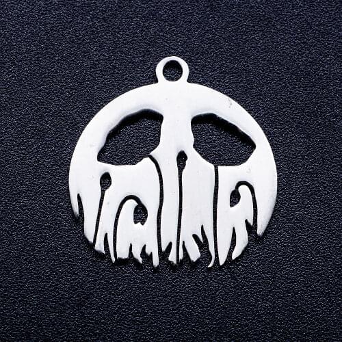 10pcs/lot Natural Floral DIY Jewelry Charms Wholesale 100% Stainless Steel Accept OEM Orders Pendant Accessories