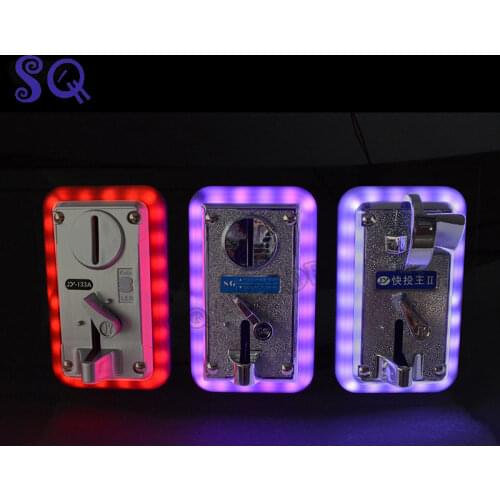 Advanced coin selector multi Coin Acceptor Colorful LED decorative frame for Vending machines Arcade machines