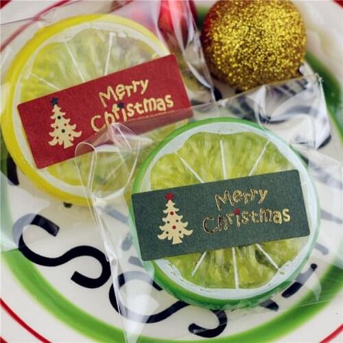 100Pcs Merry Christmas package Seal Sticker Christmas Tree Gift Label Sticker