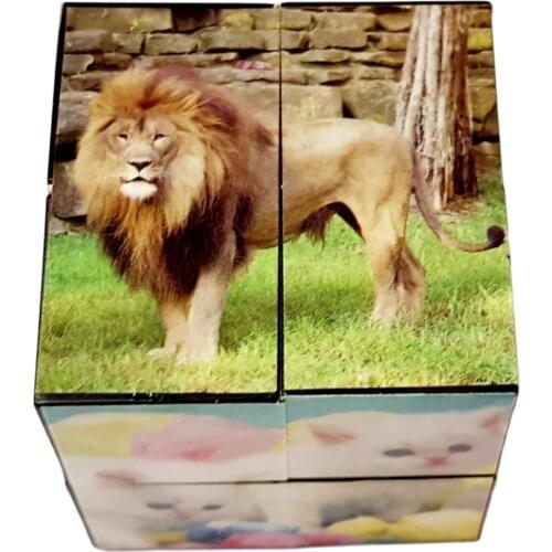 2 Piece 5x5x5cm Magic Puzzle Cube Block Kids Baby Game Educational X'Mas Christmas Birthday Party Favors Toys Prize Gift Pinata