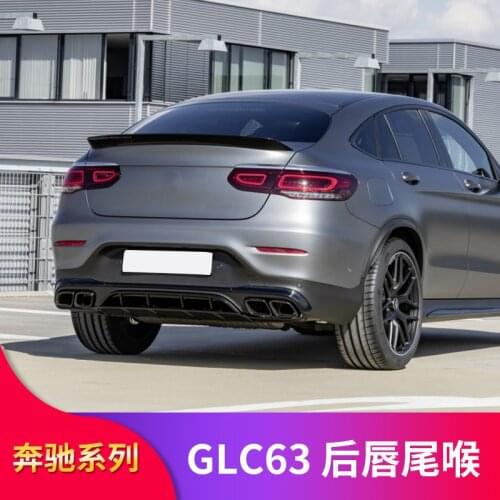 2021 Suitable For Benz Mercedes Glc260l Glc200 Glc300l Sedan Car Refitted Glc63s Amg Rear Lip Tail Throat Four Outlet Exhaust
