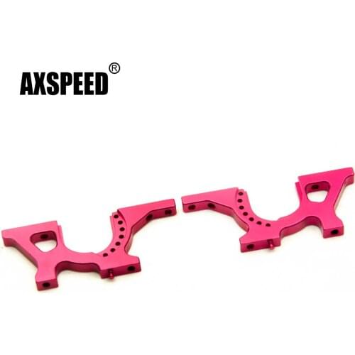 AXSPEED Rose Red Aluminum Gearbox Front Rear Bulkhead for Sakura XI Sport 1:10 RC Road Car Parts