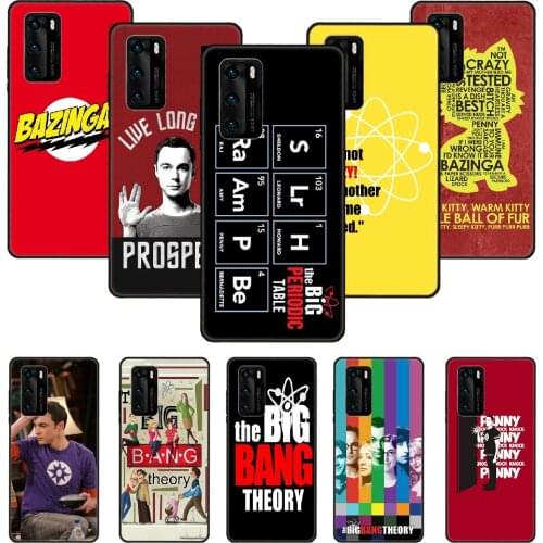 Phone Case For Huawei P20 P30 P40 P Smart Z + P10 Mate 30 10 20 Lite Pro Black Cover Bumper Tpu Prime Trend The Big Bang Theory