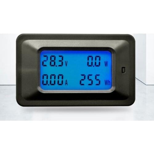20A/50A/100A Digital DC 8-100V Voltage Current Power Energy Meter Panel Monitor 875F