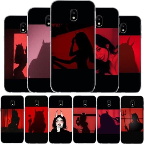 The devil girl Soft Silicone Phone Case For Samsung J3 J4 J7 J8 2018 J5 J7 2017 J5 J7 2016 J7 Prime J4 J6 J7 plus