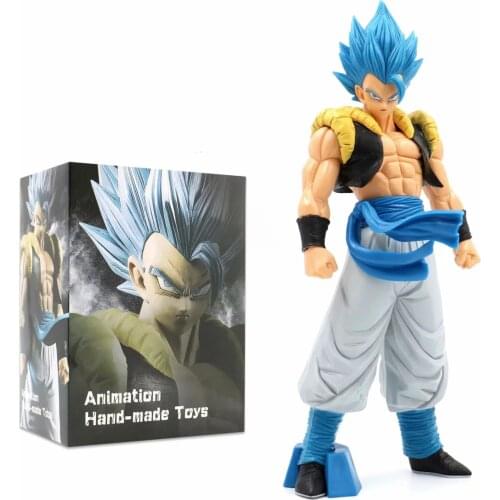 32cm Dragon Ball Z Super Gogeta Action Figure Dragon Ball Super Saiyan Goku Vegeta Figura Pvc Model Toy