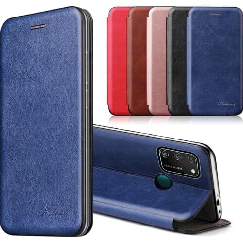On honor 9a 9s case leather flip magnetic Case For huawei honor 9 lite 9a 9c 9s 9x honer 9 a c s x wallet stand book phone cover