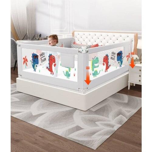 Crib Rail Bed Adjustable Child Safety Fence For Beds Baby Safety Barrier For Bed Foldable Playpen Bed Crib Rails For Toddlers
