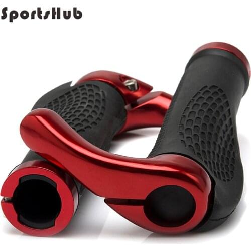 SPORTSHUB Anti-Slip Lockable Bicycle Grips For MTB Road Bike Handlebar Cycling Grip Bike Aluminum Alloy + Rubber C0017