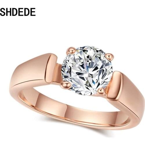 Кольца с фианитами для женщин SHDEDE China At AliExpress