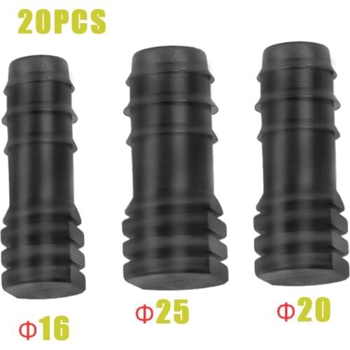 1/2'' 3/4'' DN16 DN20 Equal Barb Garden Water Connecter Straight Adapter Micro Drip Couplers Irrigation Fittings