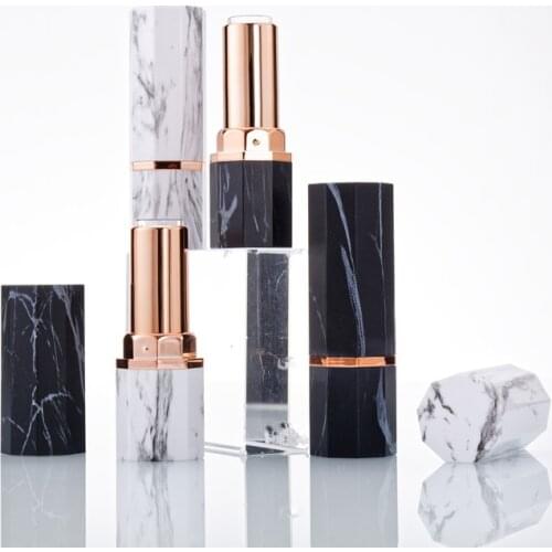 12.1MM Lipstick Tubes Wholesale PP Lip Bottle Lipgloss Tubes Marbling Lip Stick Bottles Lip Gloss Tubes Lipstick Tube