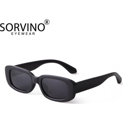 SORVINO Small Rectangle Sunglasses Women Vintage Big Brand Designer Polarized Square Sun Glasses Shades Female UV400