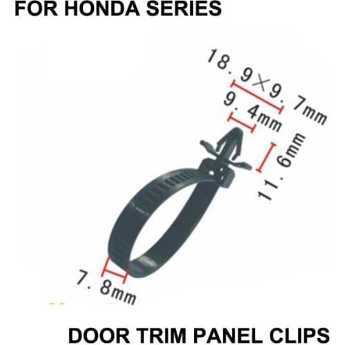 10x Push Mount Wire Ties Releasable Nylon Cable Strap For Honda / Nylon Retainer Clip