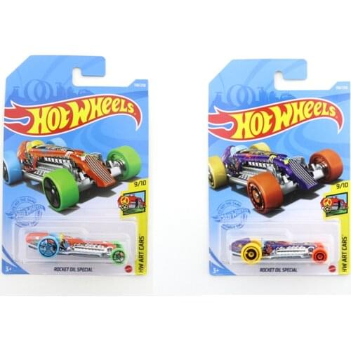 2021-158 Hot Wheels ROCKET OIL SPECIAL Mini Alloy Coupe 1/64 Metal Diecast Model Car Kids Toys Gift