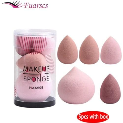 5Pcs Cosmetics Makeup Sponge Set Blender Makeup Tool Beauty Cosmetics Puff Face Foundation Sponge for makeup for Liquid Powder