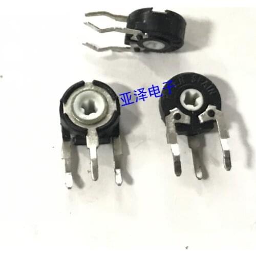 5PCS/LOT Spain PIHER adjustable potentiometer, PT6KH-4M7 vertical cross hole, PT06 imported 4M7 resistance