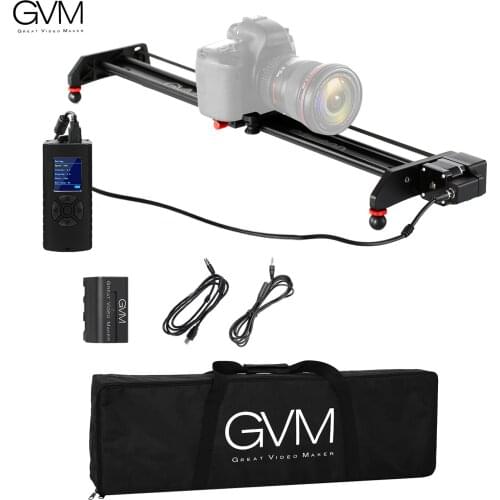 60cm/23.6inch Motorized Camera Slider Video Rail Track Dolly Aluminum Alloy with Remote Control Rechargeable Battery Carry Bag