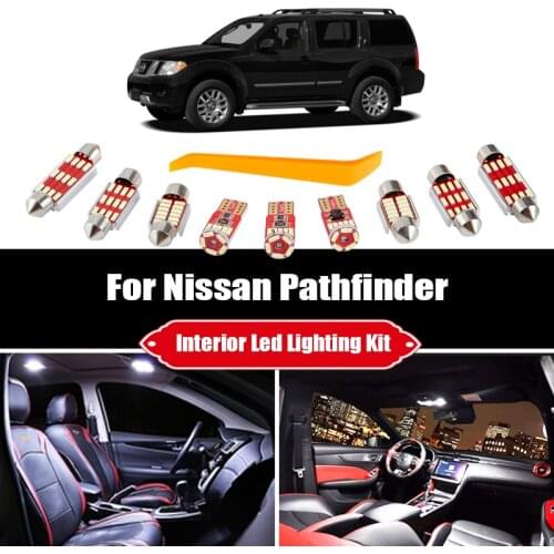 For Nissan Pathfinder WD21 R50 R51 R52 1986-2020 Canbus Vehicle LED Interior Dome Map License Light kit Car Lamp Accessories