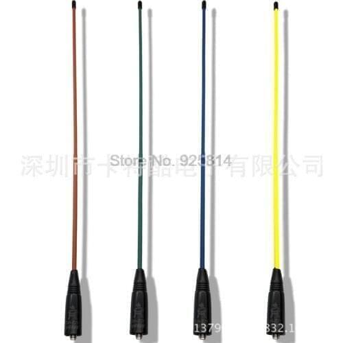 By dhl or ems 200pcs Colorized DH-771 SMA-F Antenna 144/430 MHz U/V Antenna For Baofeng 888s H-777 Walkie Talkie