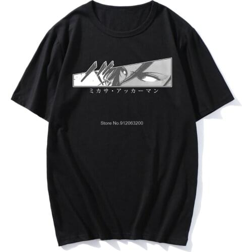 Attack On Titan T Shirt Fashion Anime Tops Summer Mens O Collar Loose T-shrt Cartoon Streetwear T-shirt Boys Clothes