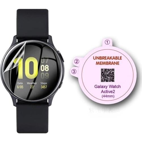 Hydrogel film screen protector For Samsung Galaxy Watch Active 2 40mm 44mm Soft Film Full Cover Protective Film