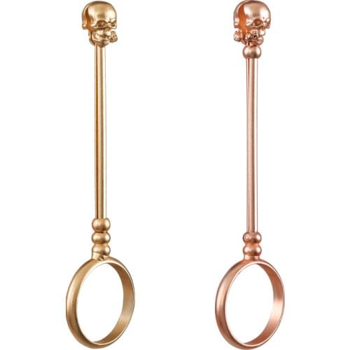 Skull Personality Elegant Cigarette Holder Ring for Women/Men Smoker,Adjustable Cigarette Holder