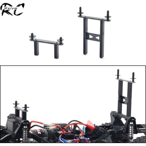 1 Set Metal Carbon Fiber Front and Rear Body Mounts Posts Kit for 1/10 RC Crawler Car TRAXXAS TRX-4 Defender Body Upgrade Parts