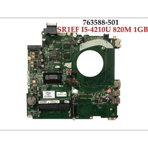Wholesale 763588-501 For HP Envy 15-P 15-K Series Laptop Motherboard 763588-001 DAY11AMB6E0 SR1EF I5-4210U DDR3L 840M 2GB Tested