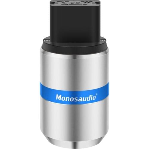 Monosaudio F126 C19 Pure Copper IEC Female Connector Plug 20A AC Power IEC Connector Plug for 8MM Supply Cable Wire