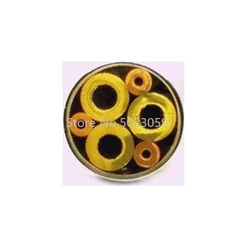 4mm diameter DIY Knife shank Mosaics Pin Rivets 9cm length nail Brass tube+steel tube #404