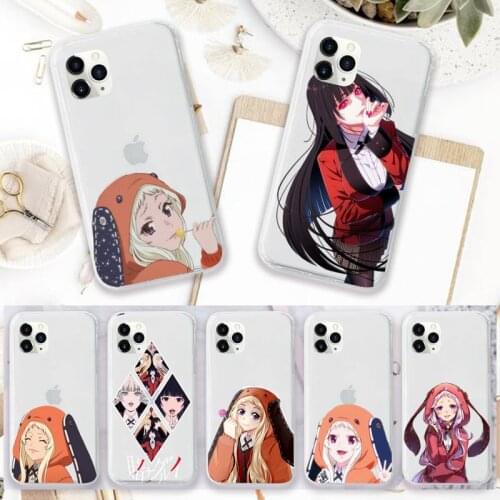 Kakegurui Jabami Yumeko crazy excitement Phone Case Transparent soft For iphone 5 5c se 6 s 7 8 11 12 plus mini x xs xr pro max
