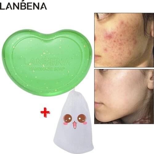 LANBENA Handmade Soap Tea Tree Essential Oil Moisturizing Deep Cleansing Acne Treatment Remover Blackhead Oil Control Face Care